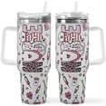 thumbnail image 1 of 40 Oz Nurse Themed Tumbler with Handle - Travel Mug, Water Bottle, Nurse Gifts for Women, 1 of 6