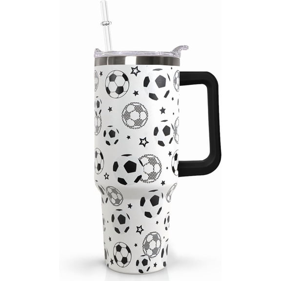 40 Oz Softball Tumbler With Handle,Softball Coffee Travel Mug Cup Water Bottle,Softball Decor,Softball Gifts for Women