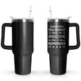 thumbnail image 1 of 40 Oz Tumbler with Handle and Straw Lid Leak Proof , You're Awesome Inspirational Mother's Day Birthday Gifts for Women Men Coworker Friends , Stainless Steel Cup Dishwasher Safe, 1 of 7