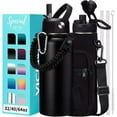 40 Oz Water Bottle with Straw Spout Lids Cold 48H Hot 24H Insulated Water Bottle Carrying