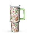 thumbnail image 1 of 40 Oz Xmas Elk Tumbler With Handle, Holiday Coffee Mug Cup, Christmas Day Present, 1 of 4