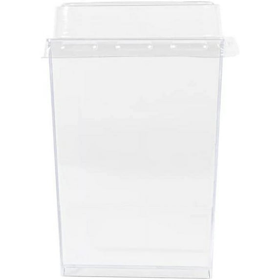 (40 PACK) EcoQuality 6 oz Square Clear Plastic Dessert Cups with Dome Lids - Disposable Parfait Cups with Lids - Square Treat Candy Boxes, Tumbler Cup, Appetizers, Puddings, Tiramisu, Yogurt, Mousse
