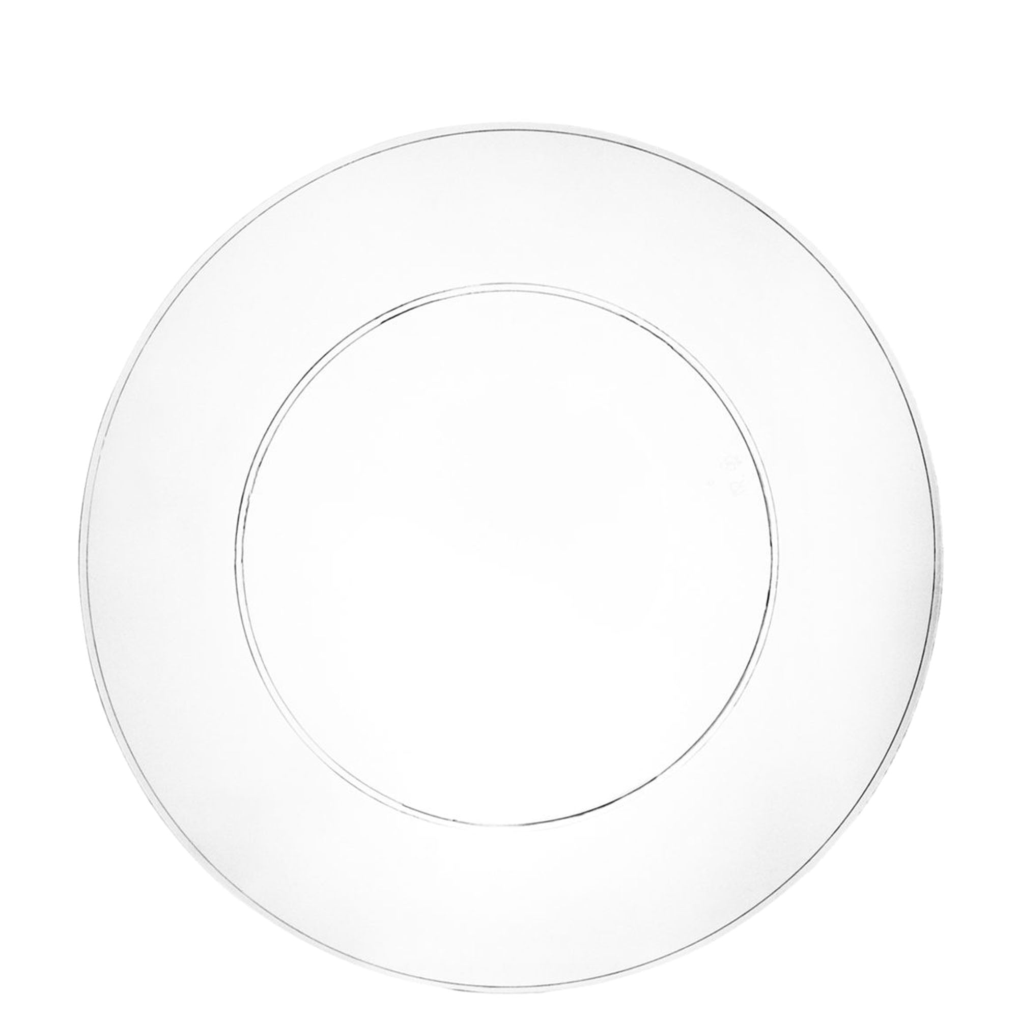 (40 PACK) EcoQuality 9" inch Round Clear Plastic Plates Mod Collection