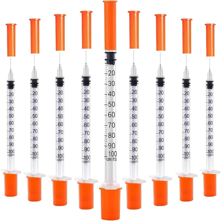 40 PACK U-100 Disposable Syringes 1ml/cc, 30G 5/16