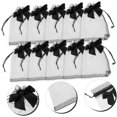 thumbnail image 1 of 40 PCS 4"x4.7"(10x12cm) Premium Sheer Organza Bags Pink Wedding Favor Bags Jewelry Gift Bags for Party Christmas Festival, 1 of 4