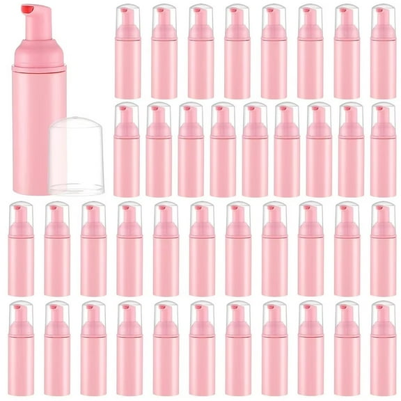 40 PCS 60ml/2oz Portable Mini Foam Bottles - Small Spray Bottle Reusable Travel Spray Bottle Leakproof Foam Pump Bottle Easy To Carry Suitable For Shampoo Shower Gel Cosmetics