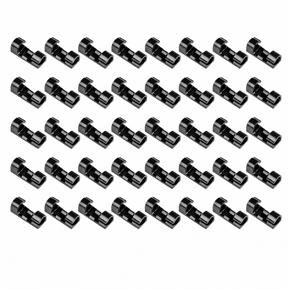 40 PCS Adhesive Cable Clips,Wire Clips for Cable Management Under Desk ...