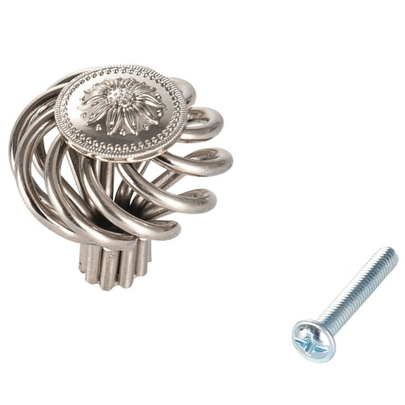 40 PCS Bird Cage Birdcage Flower Kitchen Cabinet Knobs Nickel 35MM 1 3/8 895SN