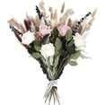 thumbnail image 1 of 40 PCS Boho Dried Flowers Bouquet with Pampas Grass Eucalyptus Baby Breath Bunny Tail Roses for Rustic Wedding Farmhouse Decor Home Centerpieces, 1 of 5