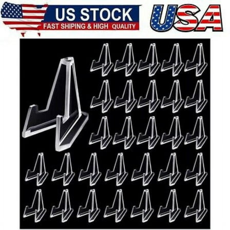 40 PCS Clear Acrylic Trading Card Stand for Coins Sports Cards Display Holder