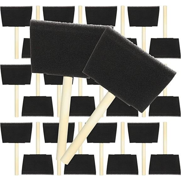 40 PCS Foam Paint Brushes 4 Inch Sponge Brushes Foam Brushes for Painting, Sponge Paint Brush, Foam Brushes for Staining Painting Acrylics Varnishes Art Crafts