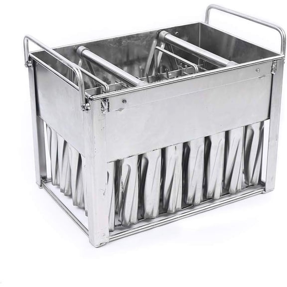 40 PCS Food-grade Stainless Steel Ice Pop Mold Commercial Reusable Ice Pop Maker Molds Fast Freezing Ice Lolly Popsicle Maker Molds Twisted Popsicle Mold