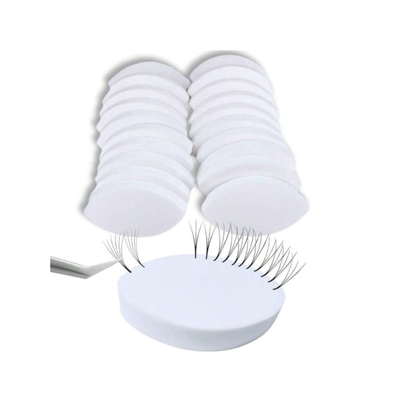 40 PCS Lash Sponges For Practice Eye Shaped Practice Sponge Lash Map Sponge Eyelash Extension Beginners Supplies Kit Cosmetic Makeup Sponge Disposable Eyelash Tools
