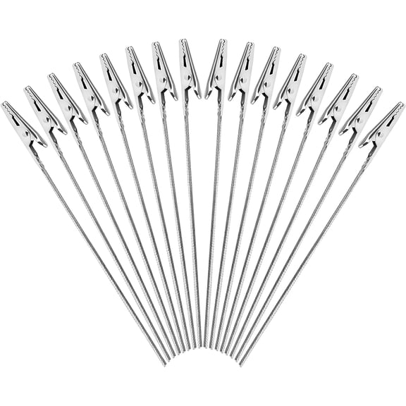 40 PCS Metal Wire Long-Tailed Alligator Clamp Photo Clip Holder - Alligator Clips for Crafts, DIY Card, Photo, Memo Holder (6inch/150mm)