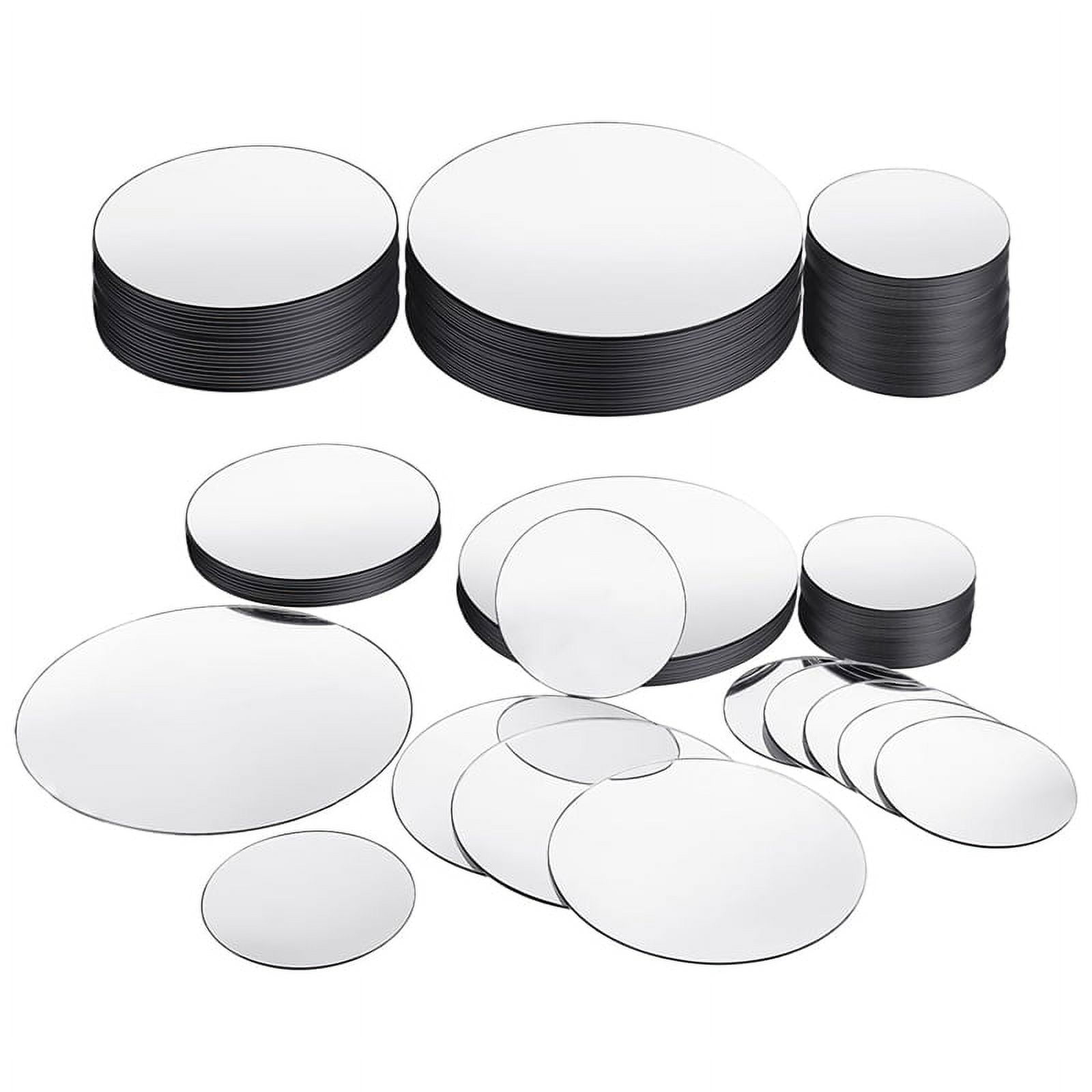 DARENYI 30Pcs Round Mirror 5cm Mirror Tiles Self Adhesive Acrylic Small  Mirror Round Wall Mirror Stick on Mirrors for Home Living Room Bedroom Decor