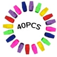 thumbnail image 1 of 40 PCS Pencil Cap Eraser for Pencils School Classroom Office Kid | Pencil Top Eraser Pencil Erasers Set Eraser Caps Random Color, 1 of 7