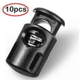 thumbnail image 1 of 40 PCS Plastic Spring Cord Locks for Drawstring, Paracord Toggle Stopper Clasp Elastic Shoeslace Lock Sweatpants Hoodie String Clips Bungee Swim Goggles Gloves String Lock Replacement(Black), 1 of 9
