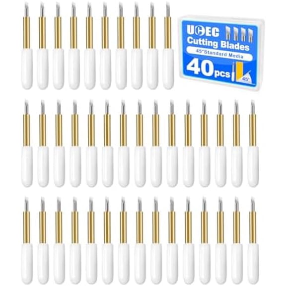 40 PCS Premium Fine Point Replacement Blades Compatible with Cricut Maker 4/Maker 3/Explore 4/Explore Air 2/Air 3 Cutting Machines, Replacement Cutting Blades for Slicing Cuts Glitter Vinyl