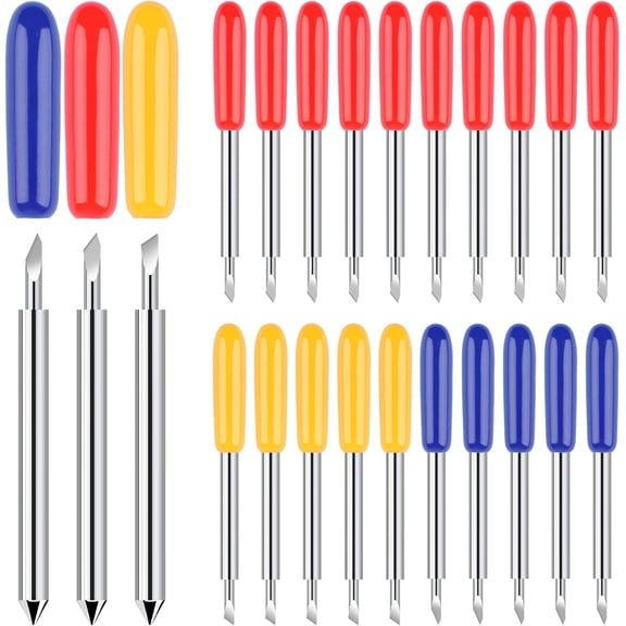 40 PCS Replacement Cutting Blades, Fine Point Blade Compatible with Explore Air 2/Air 3/Maker/Maker 3, 20 Standard 10 Deep Blades and