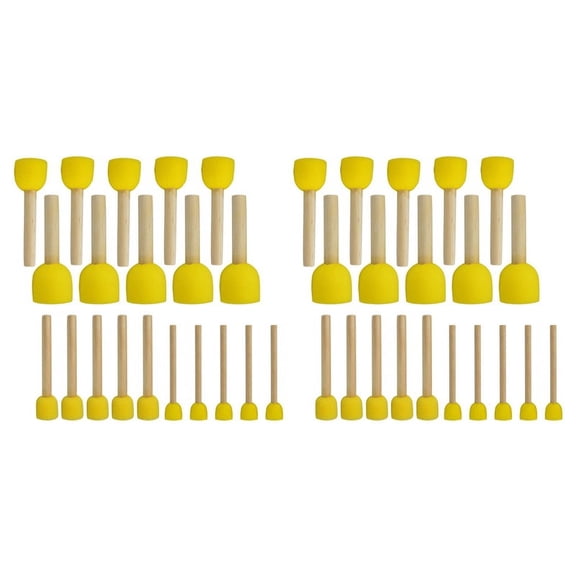 40 PCS Round Sponges Brush Set Kids Painting Tools - Sponge Painting Set DIY Painting Tools In 4 Sizes