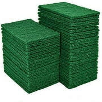 40 PCS Scouring Pad, Dish Scrubber Scouring Pads,4 X 6 Inch Green Reusable Household Scrub Pads for Dishes, Kitchen Scrubbers & Metal Grills