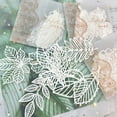 40 PCS Scrapbook Supplies Scrapbooking Lace Paper Butterfly Leaves