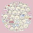 thumbnail image 1 of 40 PCS Stickers Pack, Waterproof Cute Cool Teens Funny Theme Stickers, DIY Fashion Trendy Creative Decal, Personalized Your Own MacBook , Laptop, Guitar, Luggage, Skateboard, Car (Cute Bear White), 1 of 6