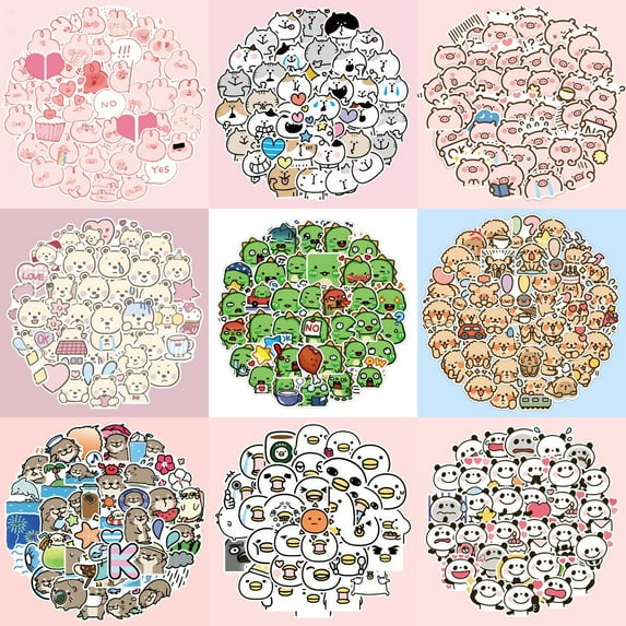 40 PCS Stickers Pack, Waterproof Cute Cool Teens Funny Theme Stickers, DIY Fashion Trendy Creative Decal, Personalized Your Own MacBook , Laptop, Guitar, Luggage, Skateboard, Car (Cute Dinosaur)