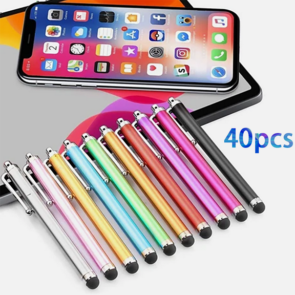 40 PCS Universal Stylus Pen for iPad iPhone Samsung Tablet - Precise Touch Screen Stylus Compatible with Most Touchscreen Devices.