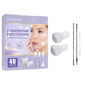 40 PCS V-Shaped Thin Face Stickers - Invisible Face Lift Tape for Instant Jaw and Neck Lift, Breathable Makeup Face Lifting Tools, High Elasticity Anti-Wrinkle Face Tape for Women