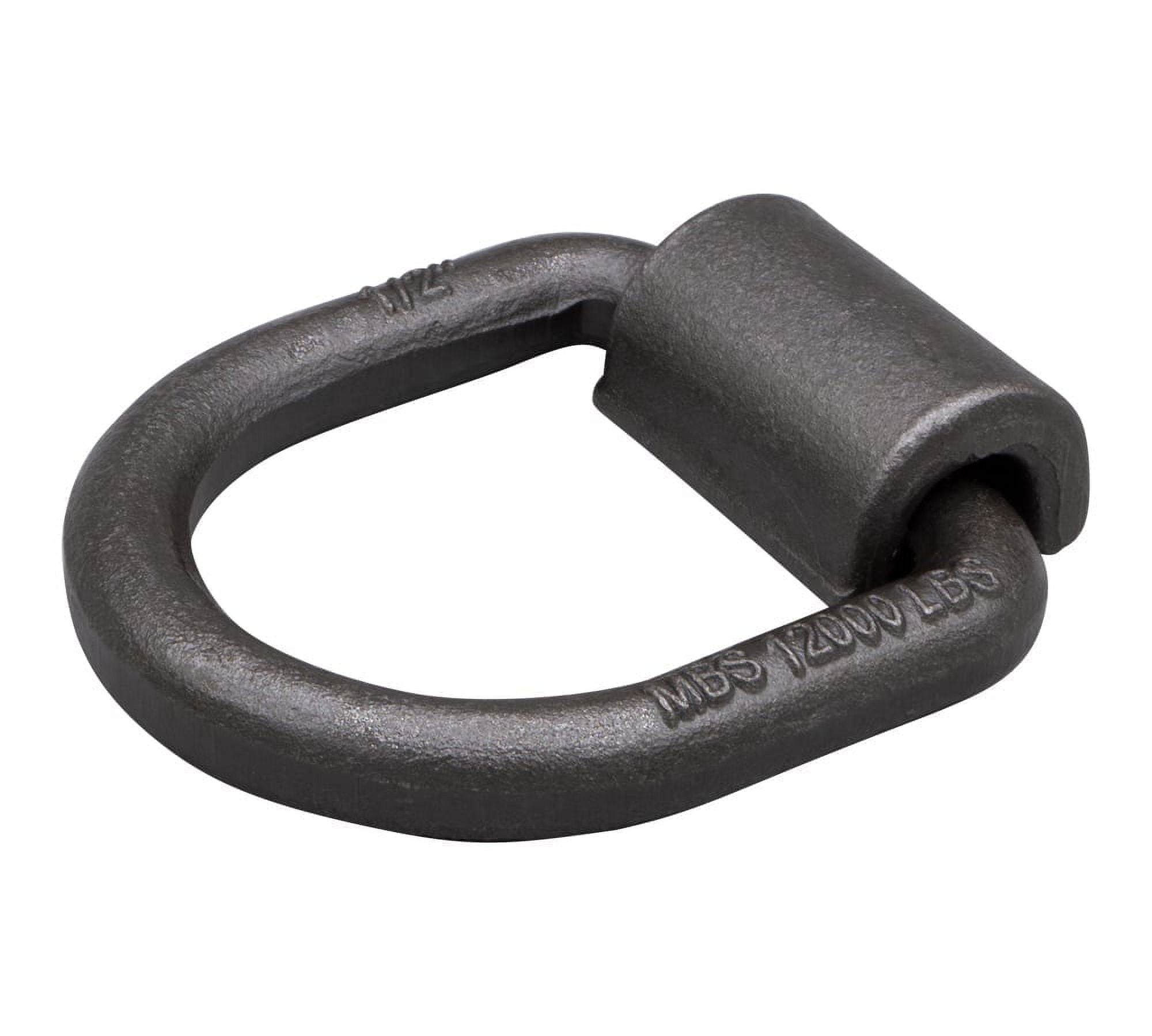 (40 Pack) 1/2" Heavy Duty Weld-On Forged D Ring 12,000 Lbs