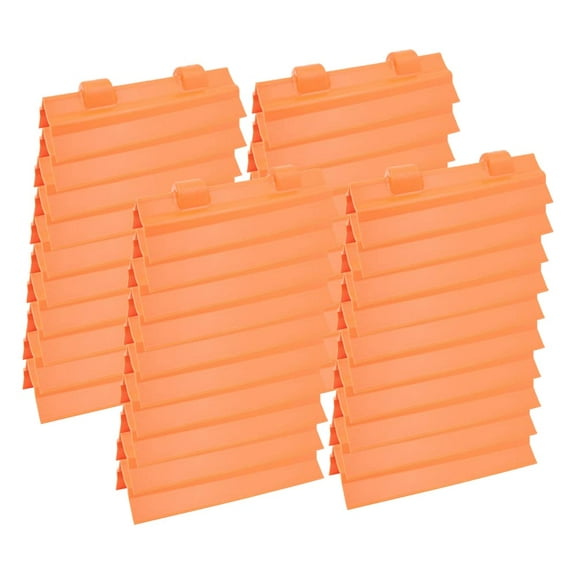 40 Pack 12" Orange Plastic Flatbed Edge Protector for Cargo Loads & Straps | Plastic Corner Protector Tie Down Webbing Strap Guard for Winch, Ratchet Straps on Flatbed Trailers