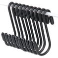 thumbnail image 1 of 40 Pack 2.5 Inch Small S Hooks Hanging for Kitchen Pan Pot Rack, Heavy Duty S Hooks for Hanging Pots and Pans , Shelving, Garage, Grid Wall, Storage Racks, Bakers Racks, Bathroom (Black), 1 of 5