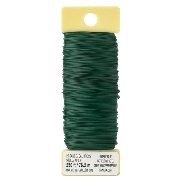 40 Pack 26 Gauge Green Floral Paddle Wire by Ashland®