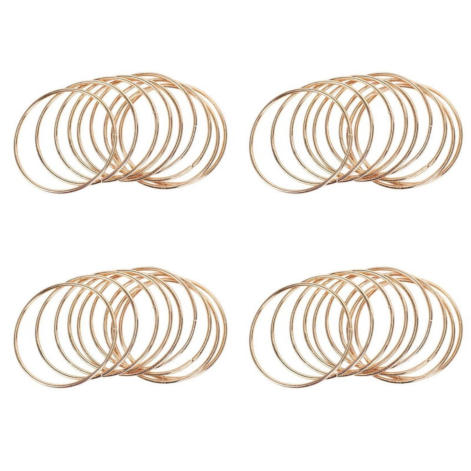 40 Pack 3 Inch Gold Dream Catcher Metal Rings Hoops Macrame Ring for ...