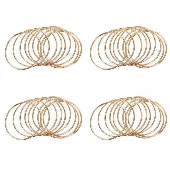 40 Pack 3 Inch Gold Dream Catcher Metal Rings Hoops Macrame Ring for Dreamcatchers and Crafts