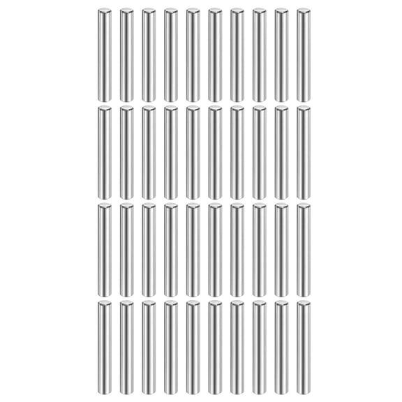 40 Pack 5 mm x 35 mm Dowel Pins 316L Stainless Steel Cylindrical Dowel Pins Shelf Support Peg Pin Rod Fasten Elements Metal Shelf Pegs Silver Tone