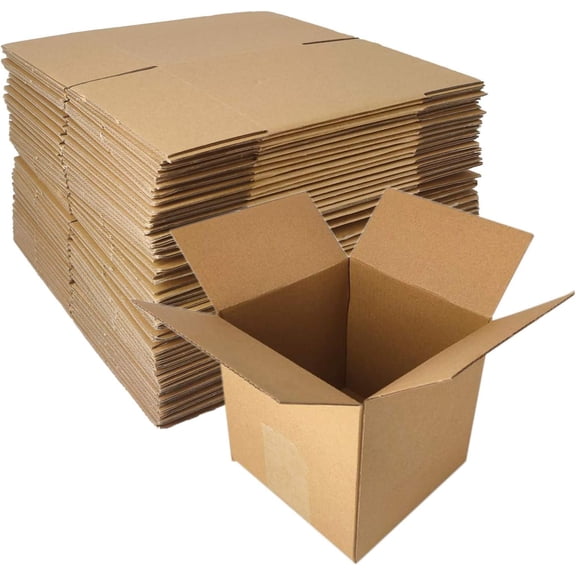 40 Pack 5x5x5 inch Corrugated Boxes Mailer- Corrugated Cardboard Mailer Shipping Boxes, Small Mailing Packing Boxes for Shipping, Moving, Storage