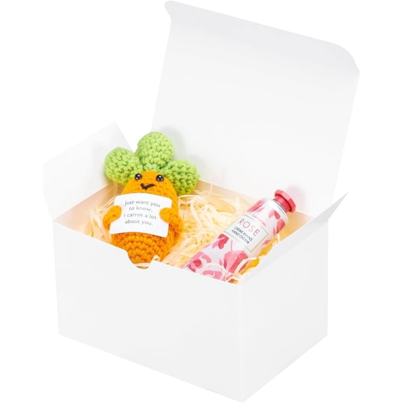 40 Pack 6x4x3.5 Boxes Bulk, White Small Boxes with for Presents for Candle Mug Perfume Craft Ornaments Cookies Favors