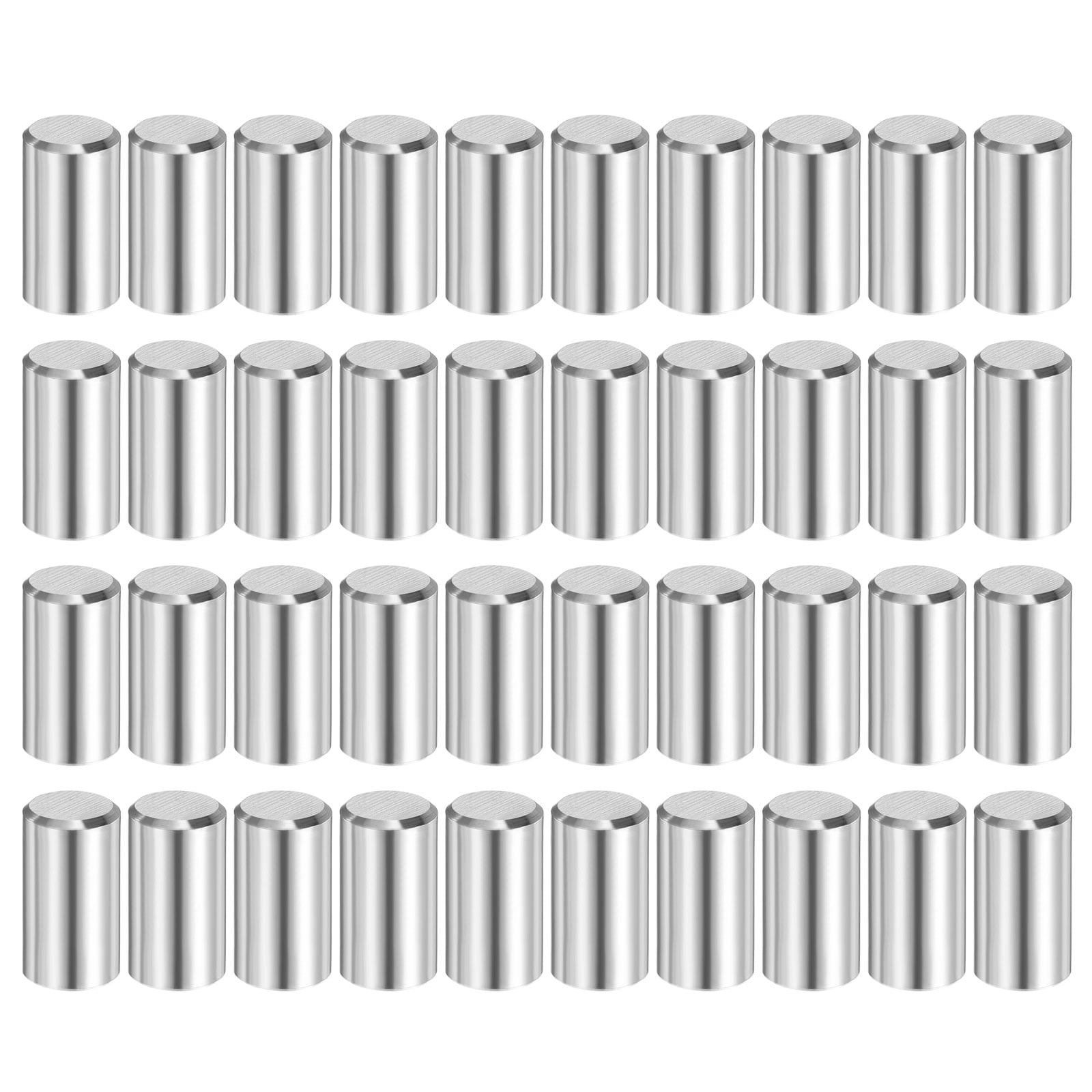 40 Pack 8 mm x 15 mm Dowel Pins, 316L Stainless Steel Cylindrical Dowel ...