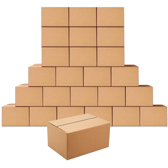 40 Pack 8x6x4 inches Shipping Boxes Small Cardboard Boxes for Packing, Moving, Mailing, Brown
