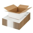 thumbnail image 1 of 40-Pack 9x6x3 White Corrugated Cardboard Mailer Boxes, 1 of 7