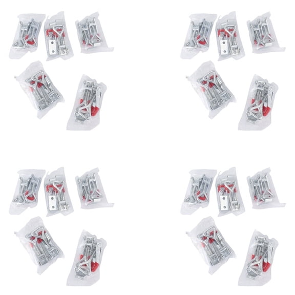 40 Pack Adjustable Toggle Latch Clamp 150Kg Holding Capacity, 4001 Heavy Duty Quick Release Pull Latch Toggle Clamp,40 x Toggle Clamps,Silver & Red