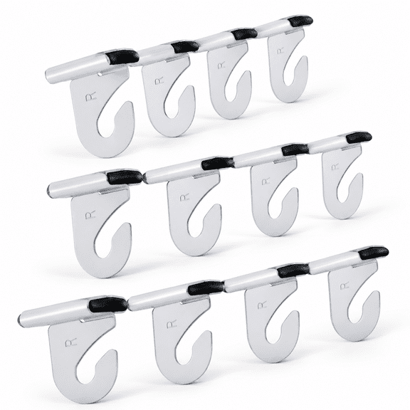 40 Pack Aluminum Drop Ceiling Hooks, White Heavy Duty T-Bar Suspended Ceiling Hangers