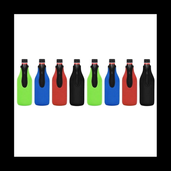 40 Pack Beer Bottle Insulator Sleeve Keep Drink Cold,Zip-Up Jackets,Beer Cooler Sleeves,Neoprene Cover