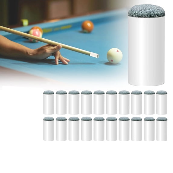 40 Pack Billiard Pool Cue Tips, Slip on Pool Cue Repair Tips Kit, 12/13mm Billiard Pool Cue Stick Tips Screw on Tips,Plastic Pool Snooker Billiard Cue Stick Slip Push On Tips(12mm*20+13mm*20)