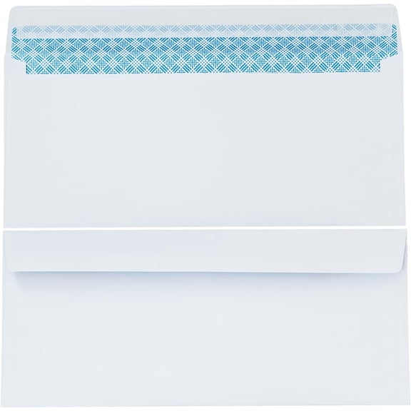 40 Pack Blue Privacy Security Envelopes 9.45×4.13", Self-Seal Blank Windowless Check Invoice Envelopes with Inner Tint Pattern