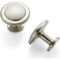 40 Pack Brushed Nickel Pulls 11/4 inch Kitchen Knobs