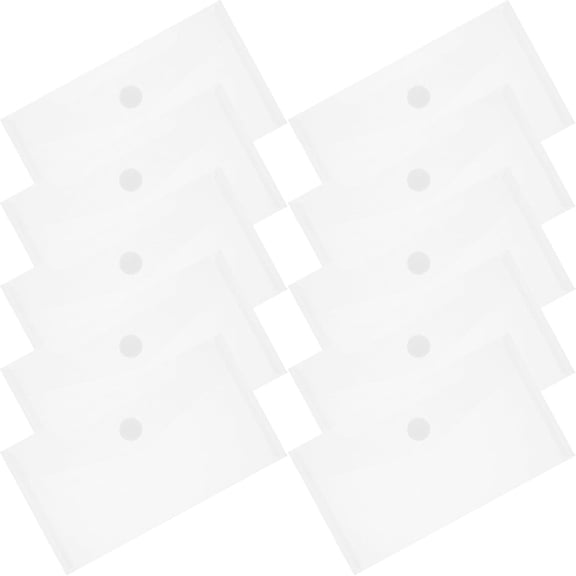 40-Pack Clear Plastic Money Bags for Cash and Bank Deposits, Waterproof Document Pouch A6