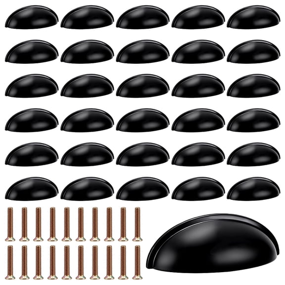 40 Pack Cup Pull Handle 3 Inch Hole Centers Furniture Handles Drawer Pulls Kitchen Cabinet Hardware